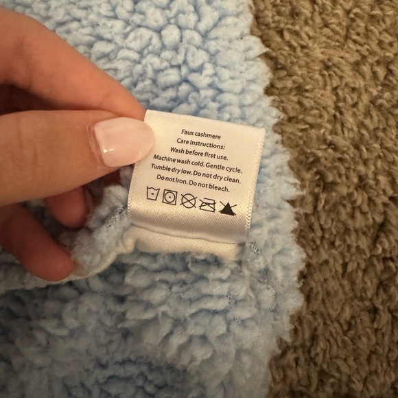 Blue Mello One Pieces Cozy Teddy Bear baby infant Swaddle blue fuzzy sleepwear - Picture 3 of 4